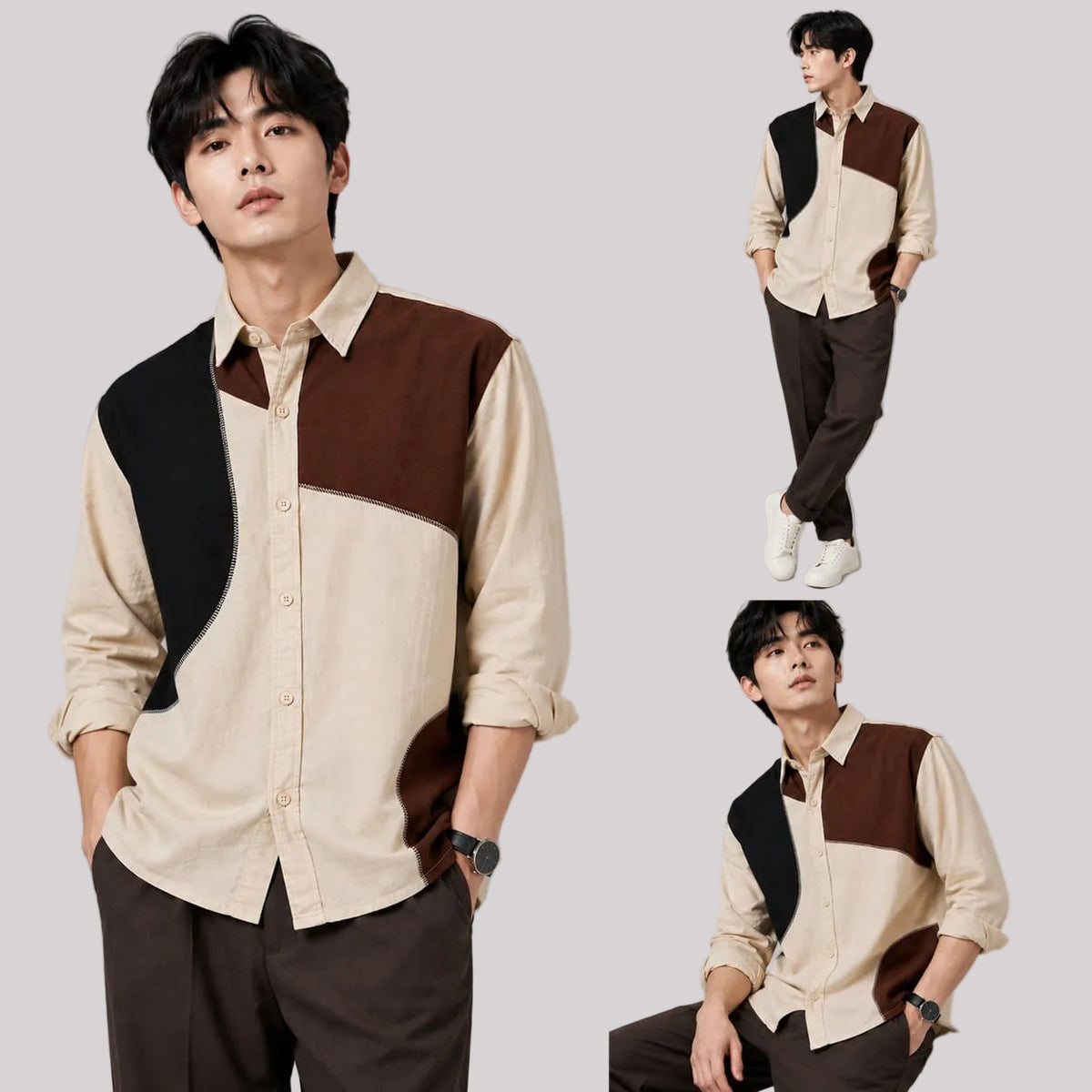 Designer beige shirt