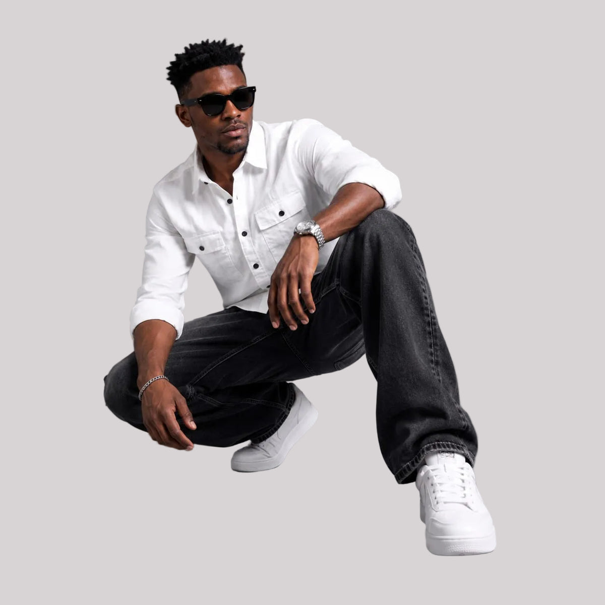 RFD white cargo shirt
