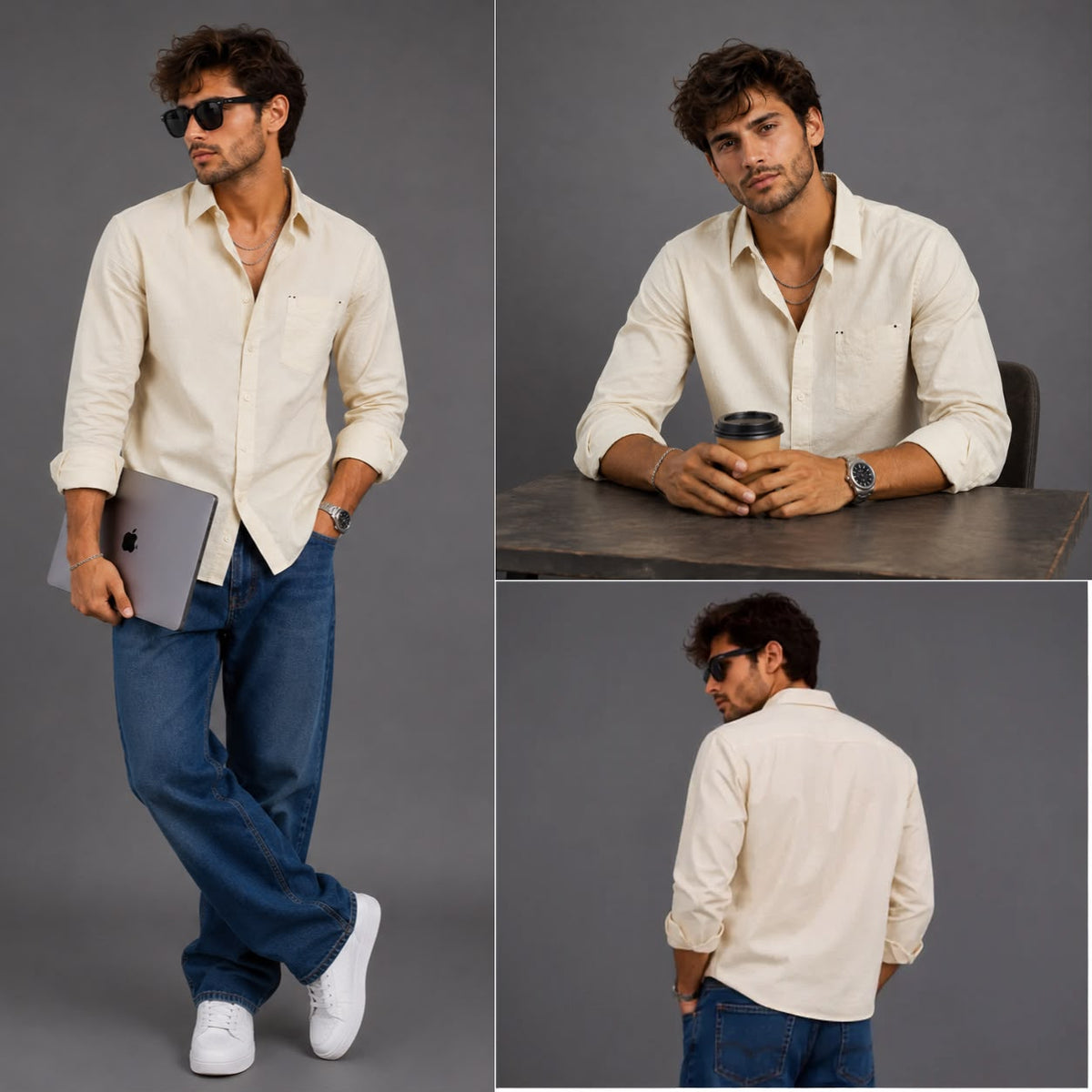 Lemon pure cotton shirt