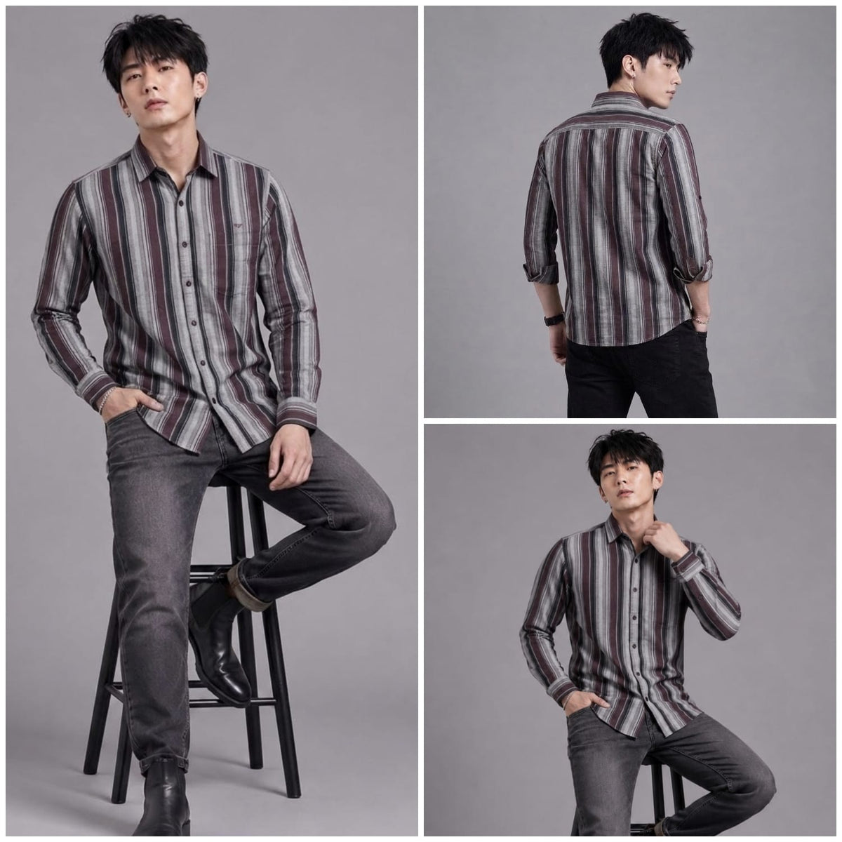Signature stripes blue
