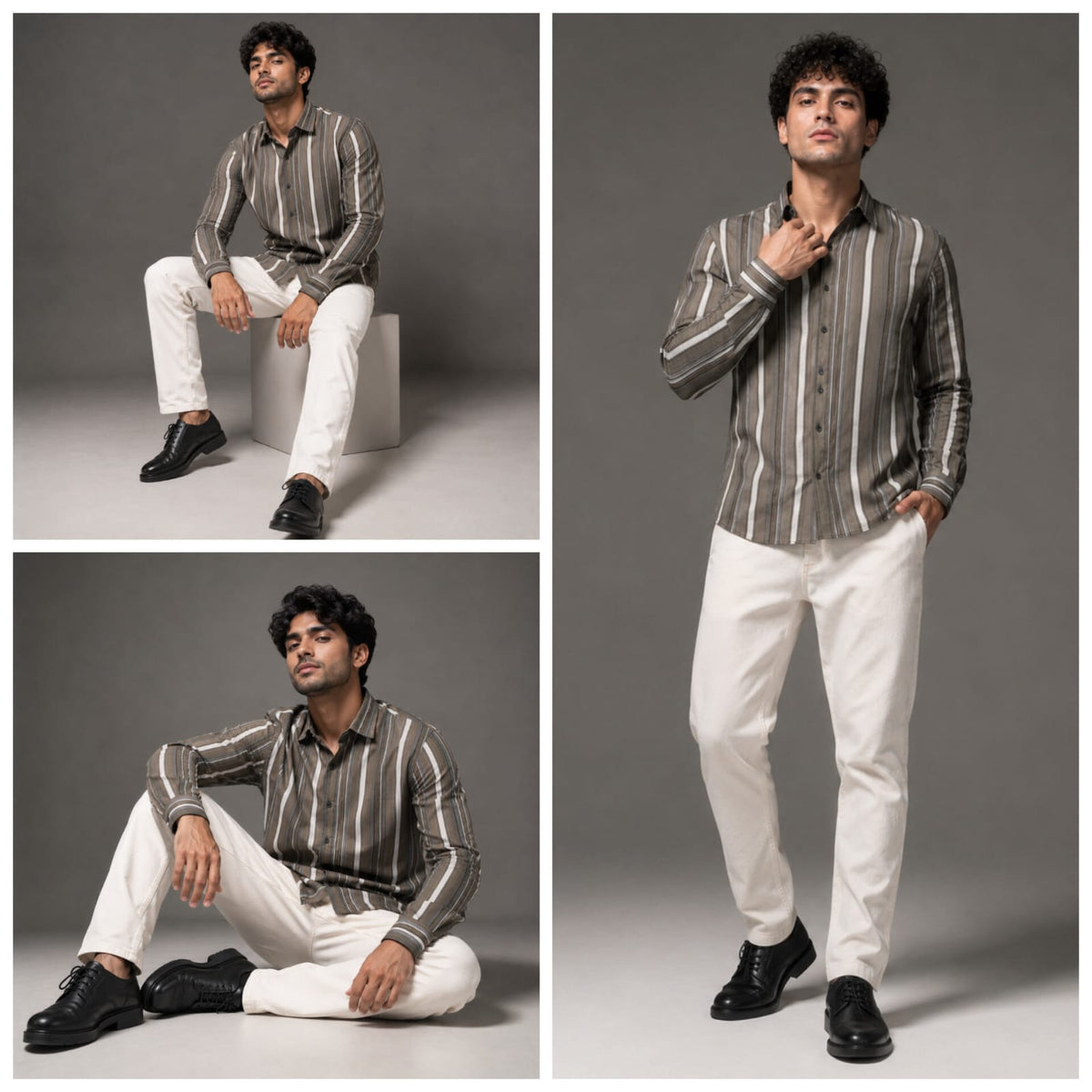 Regular grey stripes