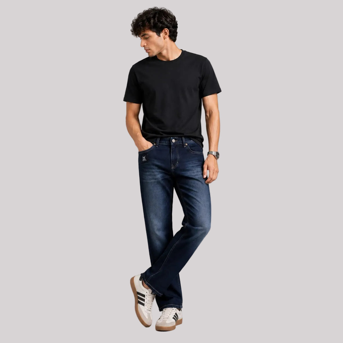 Straight Fit Carbon blue jeans