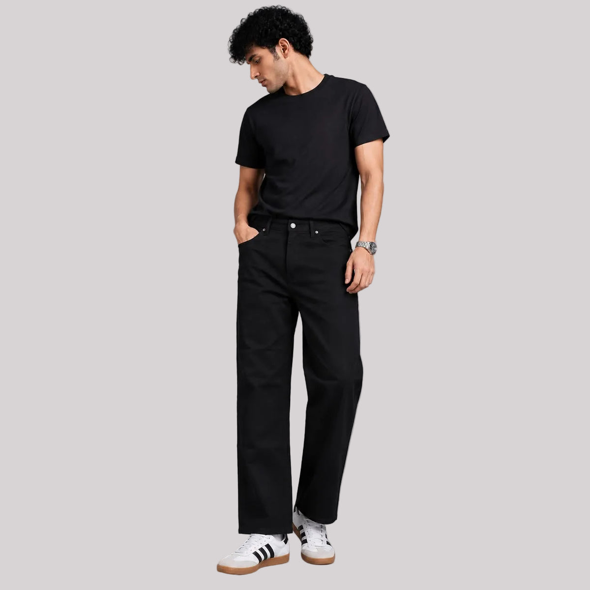 Straight fit Royal black jeans