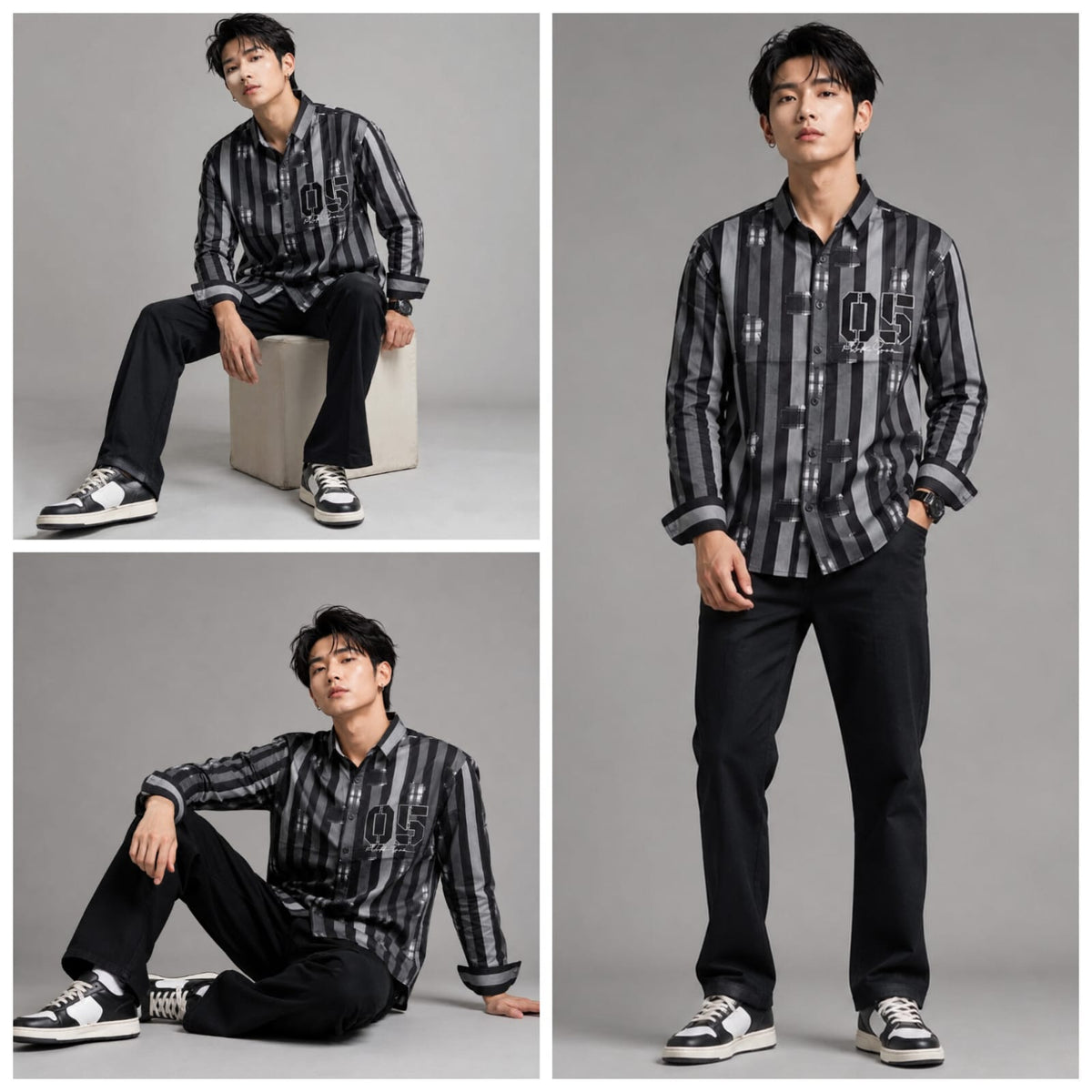 Unique stripes shirt
