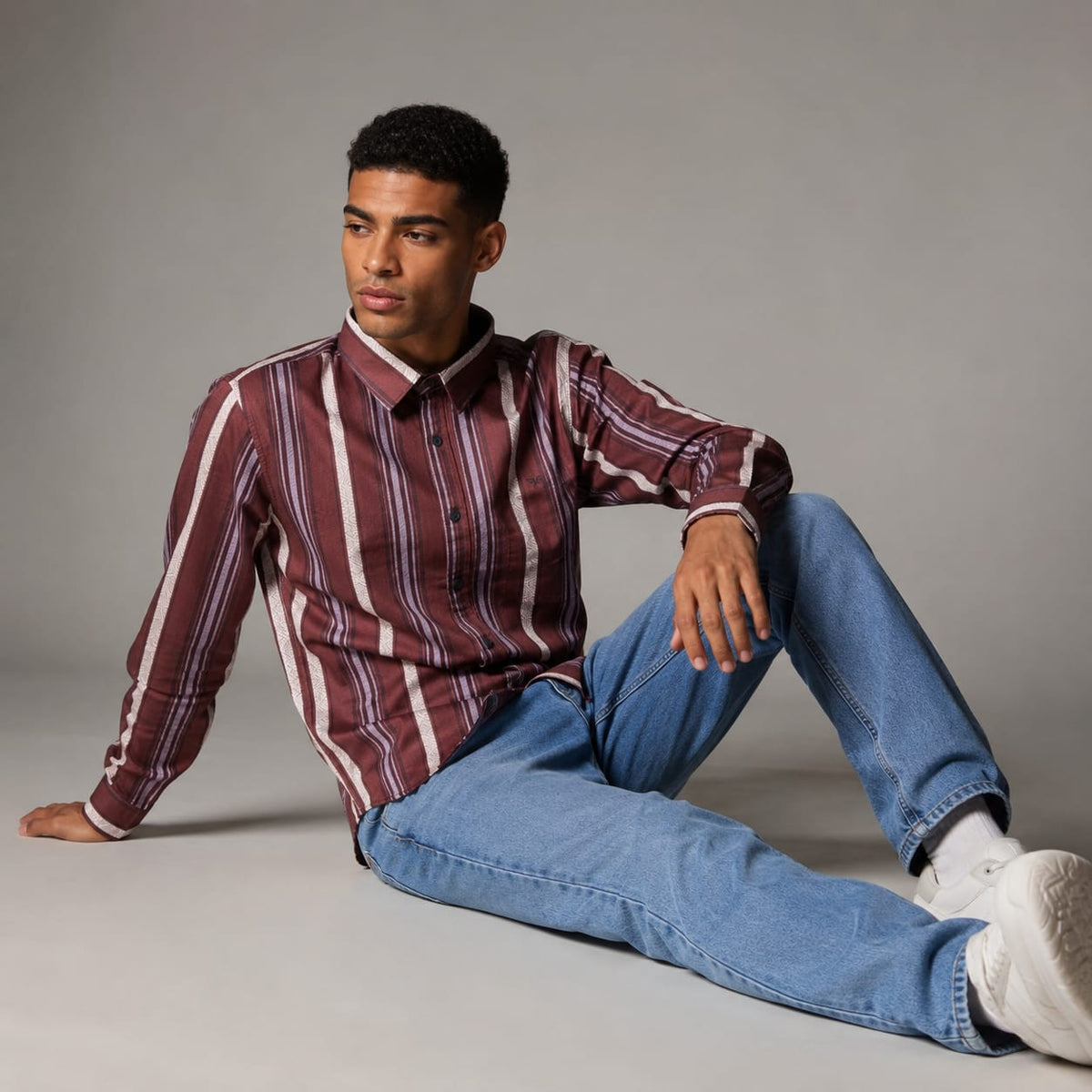 Regular mahroon stripes