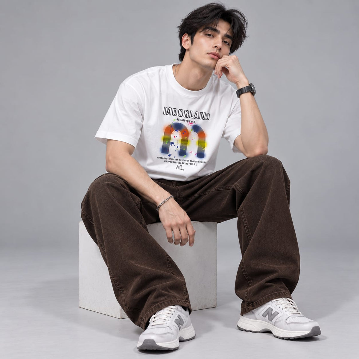 White oversized