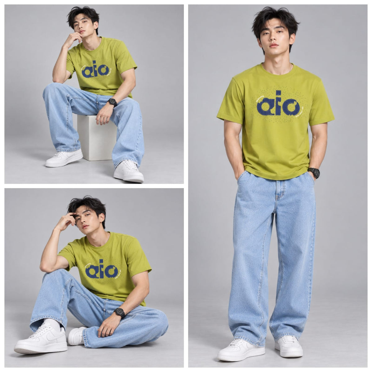 Diamond work neon regular fit