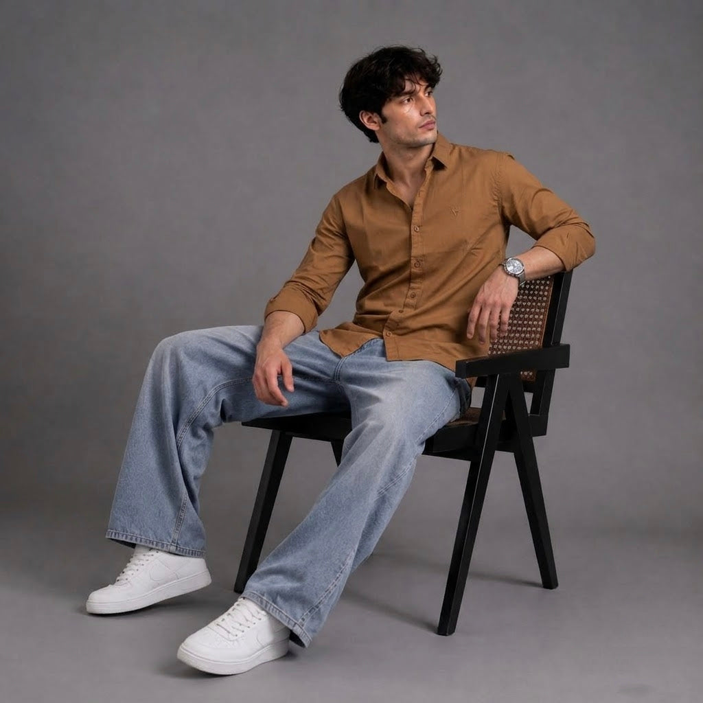 Cotton Oxford Shirt - BE18 men's shirt