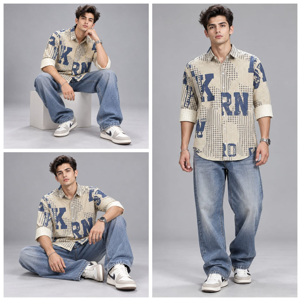 Digital paper print shirt