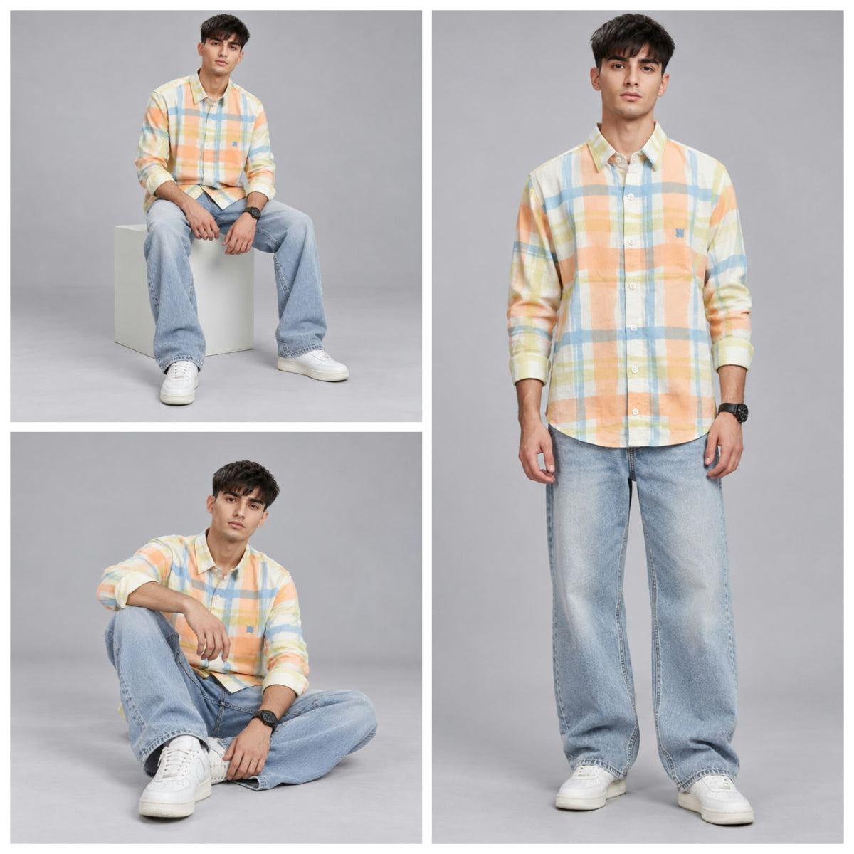 Brush Cotton checks