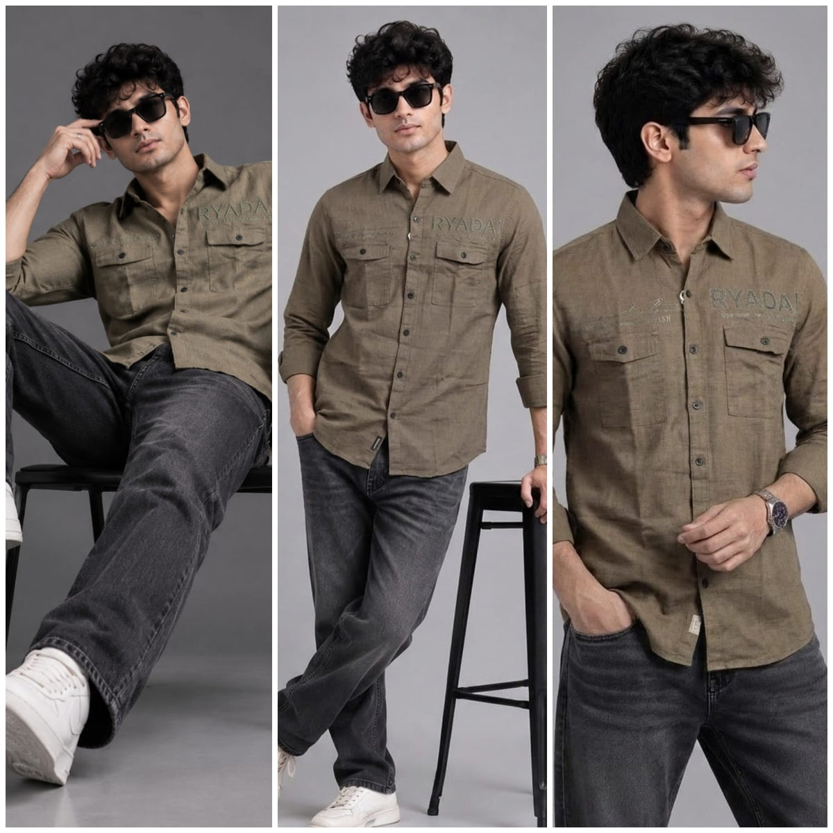 Double pocket Popcorn shirt