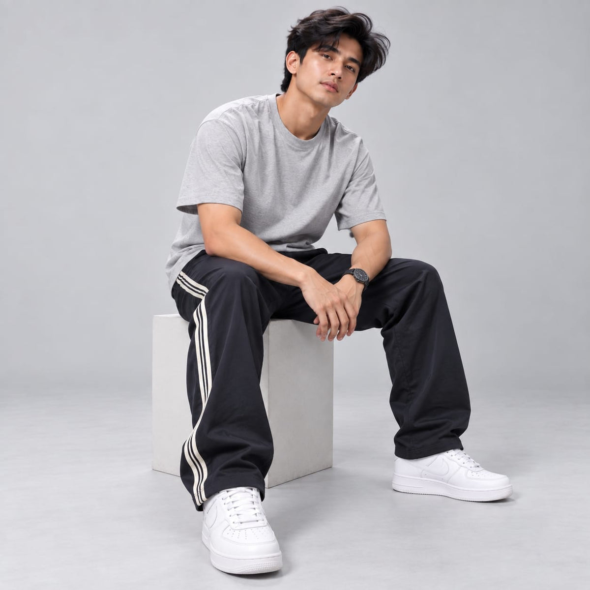 Stripes Baggy Lower - BE18 men's lower