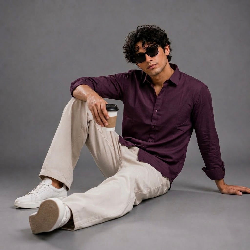 Cotton Oxford Shirt - BE18 men's shirt