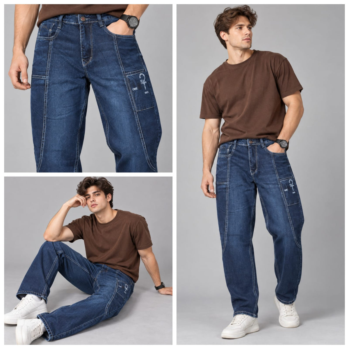 Regular Fit Designer Jeans - BE18 men's jeans
