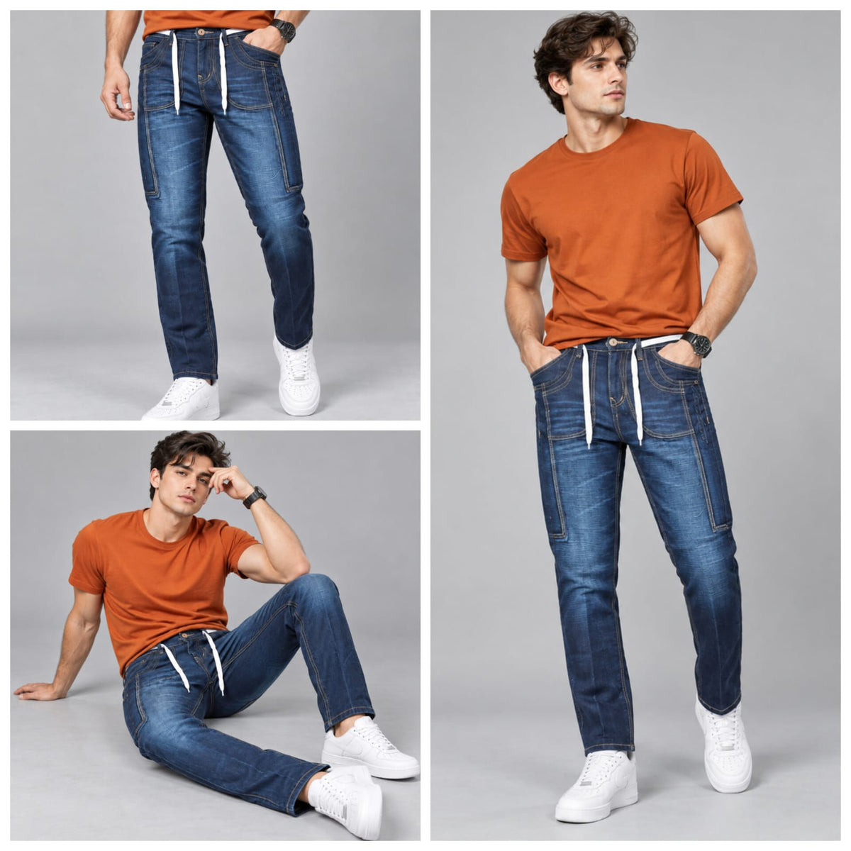 Regular Fit Designer Jeans - BE18 men's jeans
