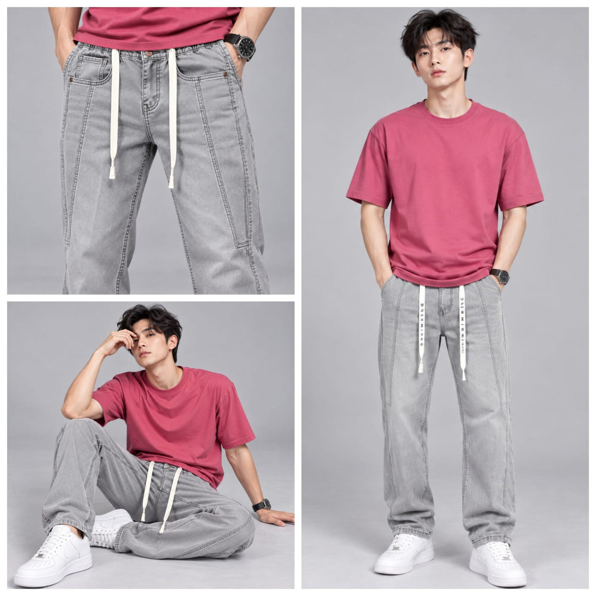 regular fit designer jeans