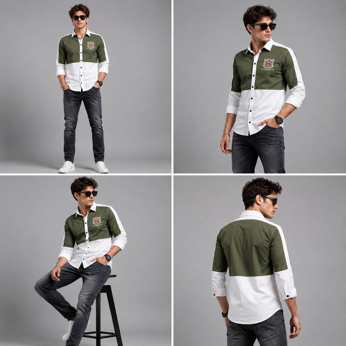 Multi colour regular fit shirt