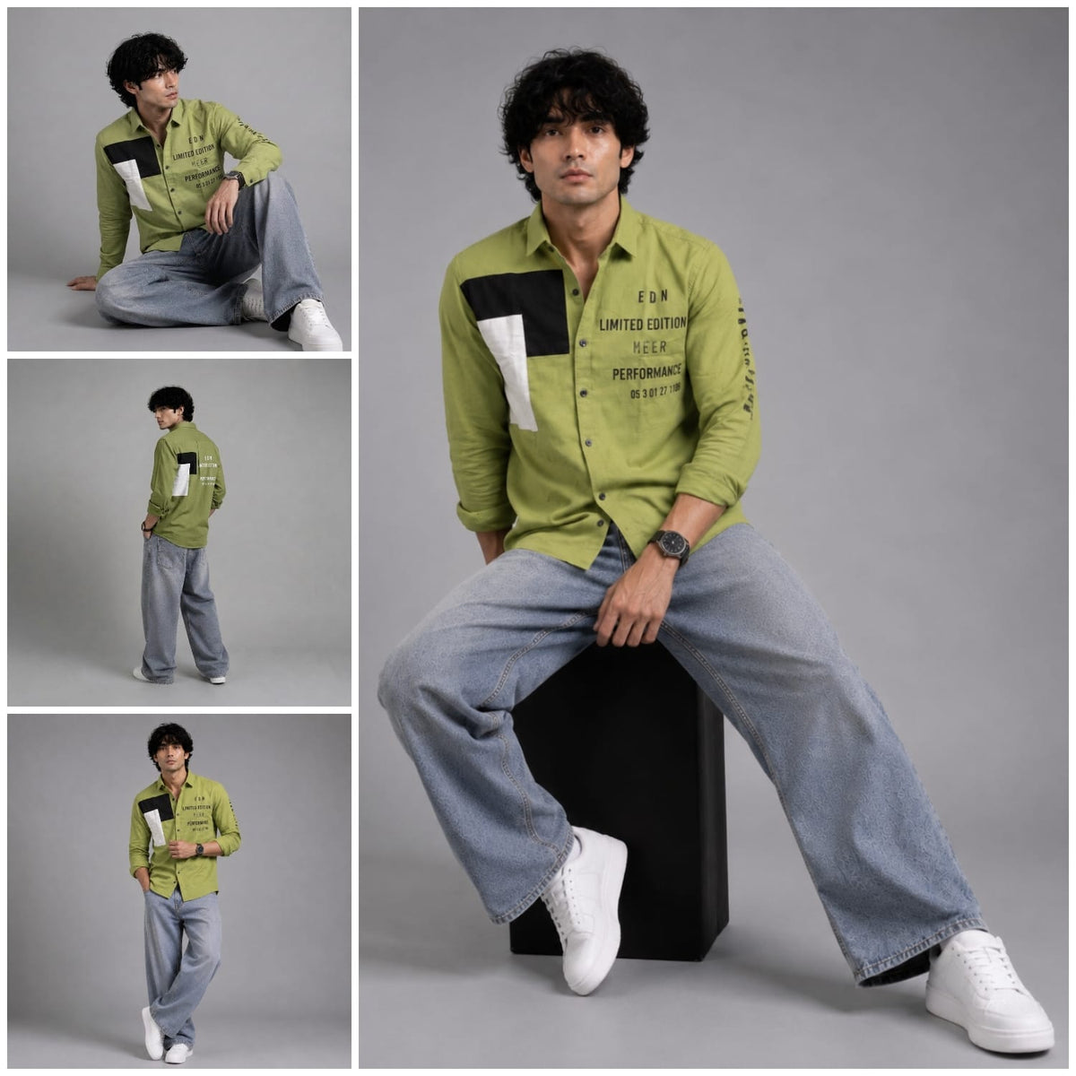 Oxford patch parrot shirt
