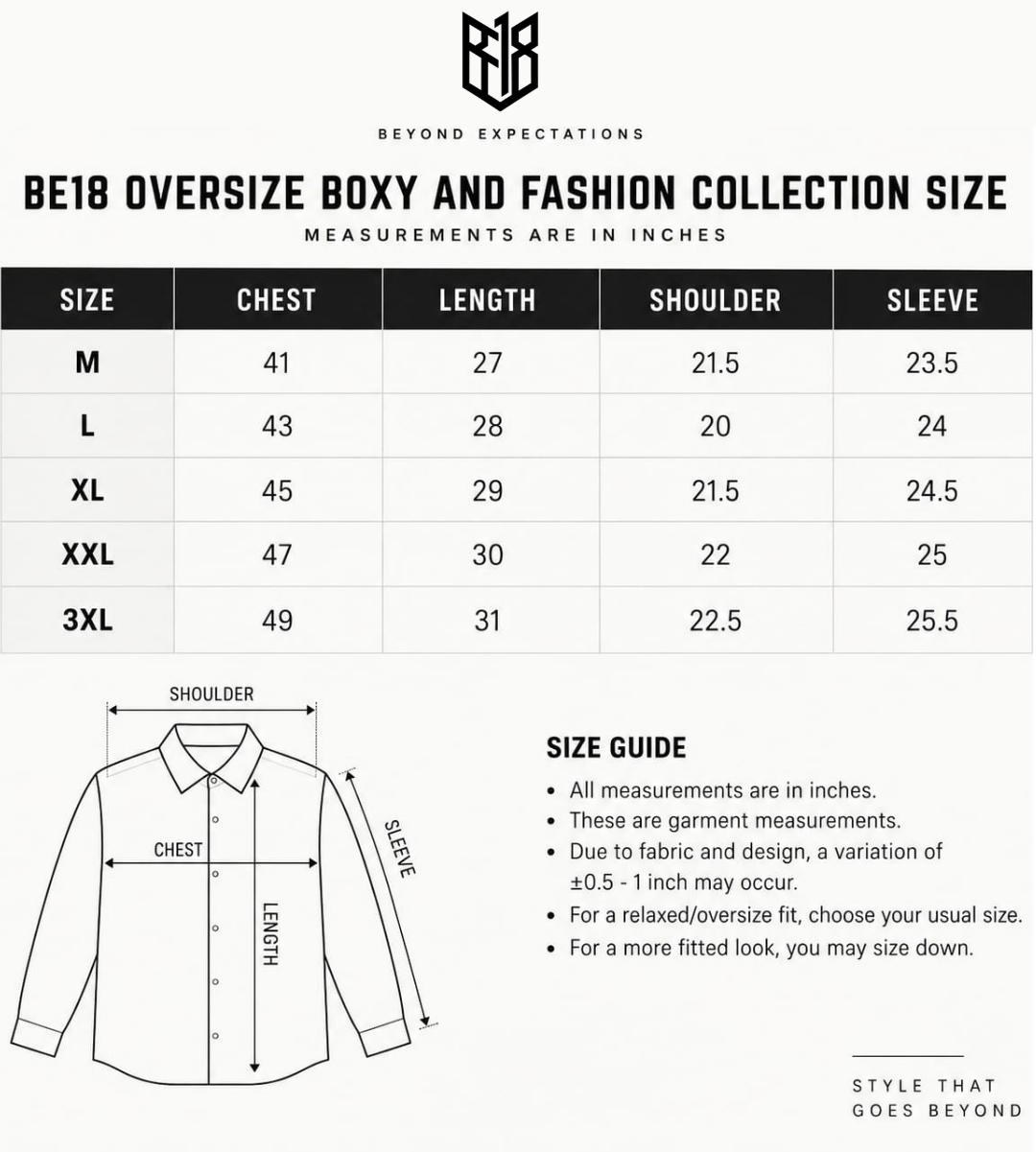 Size Guide