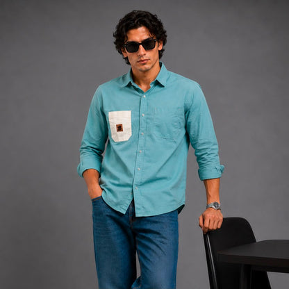 Box pocket patch shirt
