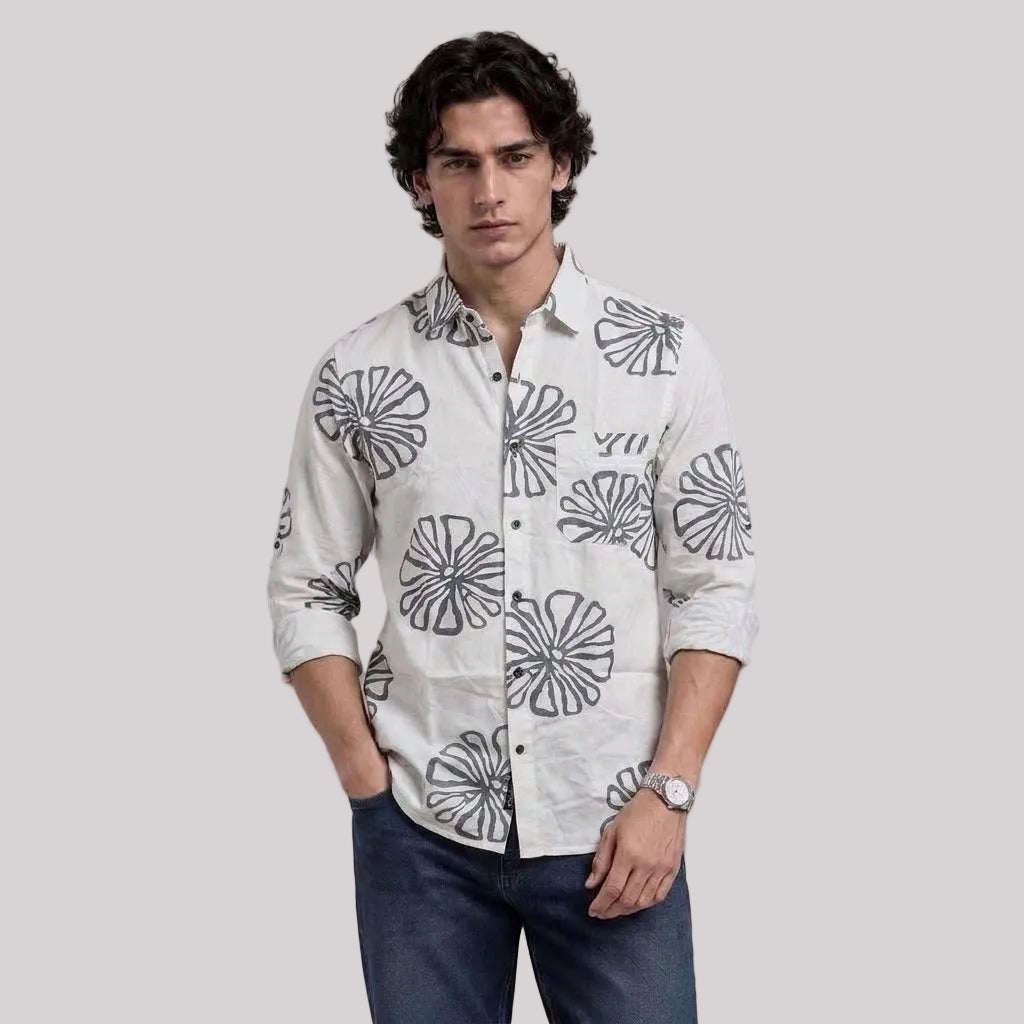 Flocking cotton shirt