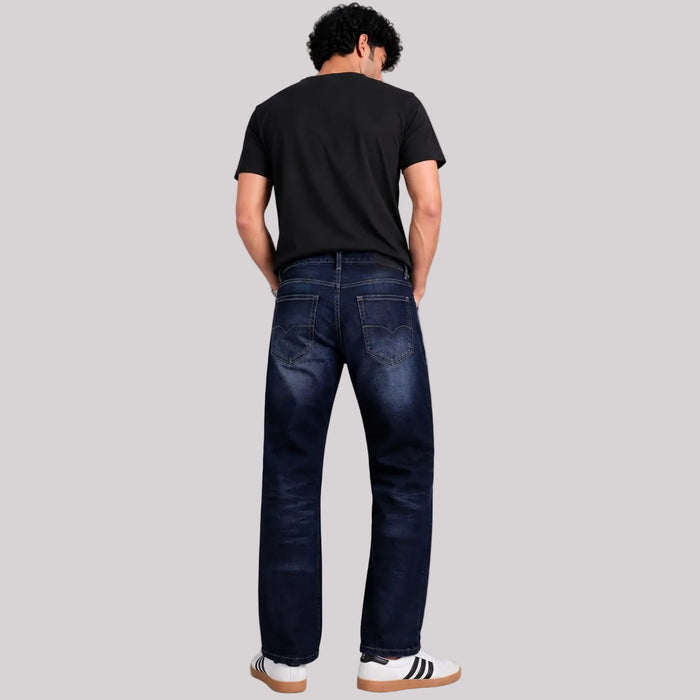 Ash Grey Washed Straight Jeans - BE18 men's jeans