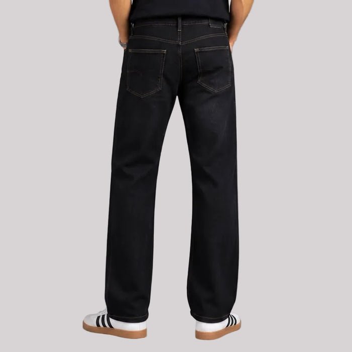Black Raw Wash Straight Fit Jeans - BE18 men's jeans