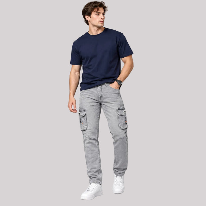 Denim Cargo Jeans - BE18 men's jeans