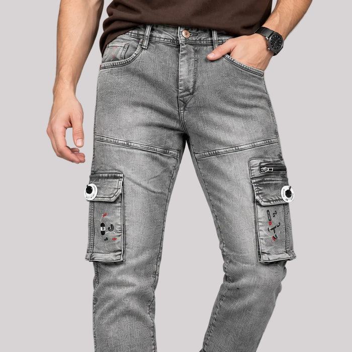 Denim Cargo Jeans - BE18 men's jeans