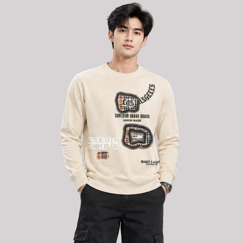 Corduroy Crafted Full Sleeve T-Shirt - BE18 men's t-shirt