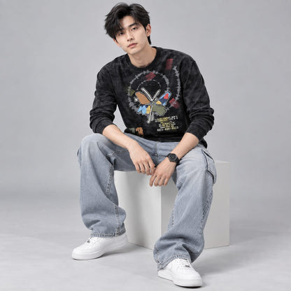 Corduroy Crafted Full Sleeve T-Shirt - BE18 men's t-shirt