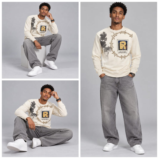 Corduroy Crafted Full Sleeve T-Shirt - BE18 men's t-shirt