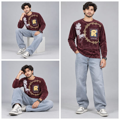 Corduroy Crafted Full Sleeve T-Shirt - BE18 men's t-shirt