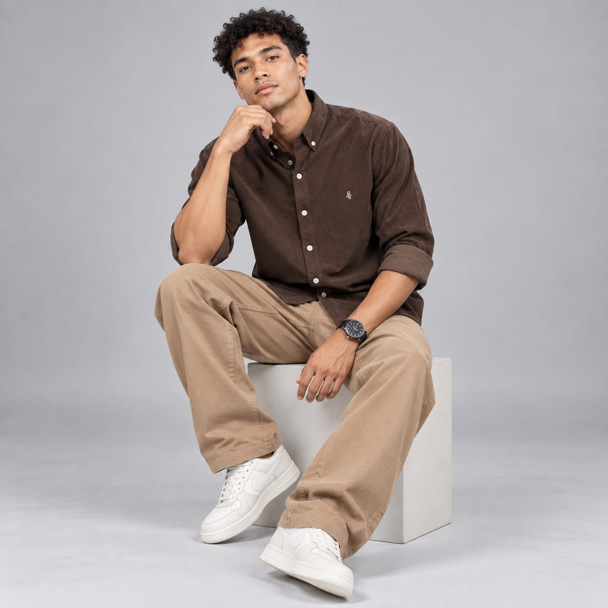 BE18 Signature Corduroy Shirt - BE18 men's shirt