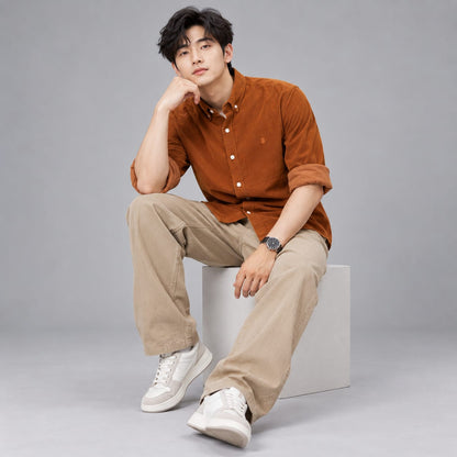 BE18 Signature Corduroy Shirt - BE18 men's shirt