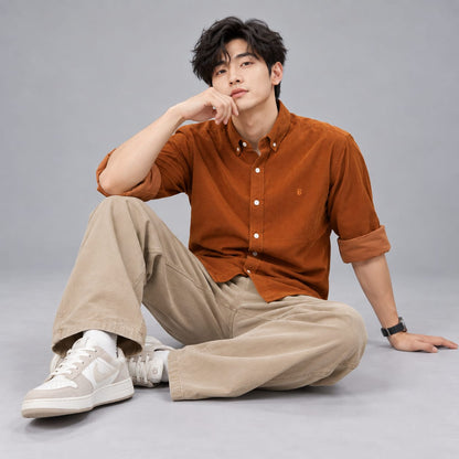 BE18 Signature Corduroy Shirt - BE18 men's shirt
