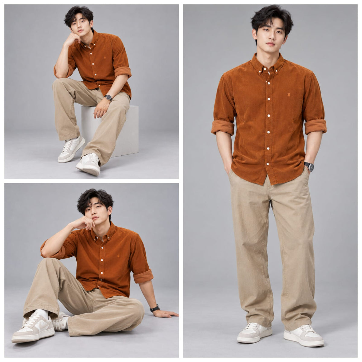 BE18 Signature Corduroy Shirt - BE18 men's shirt