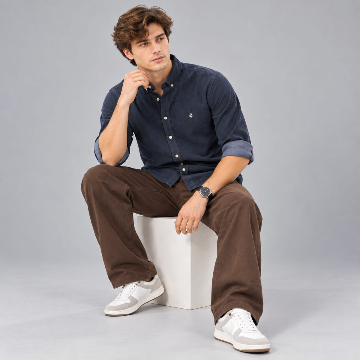 BE18 Signature Corduroy Shirt - BE18 men's shirt