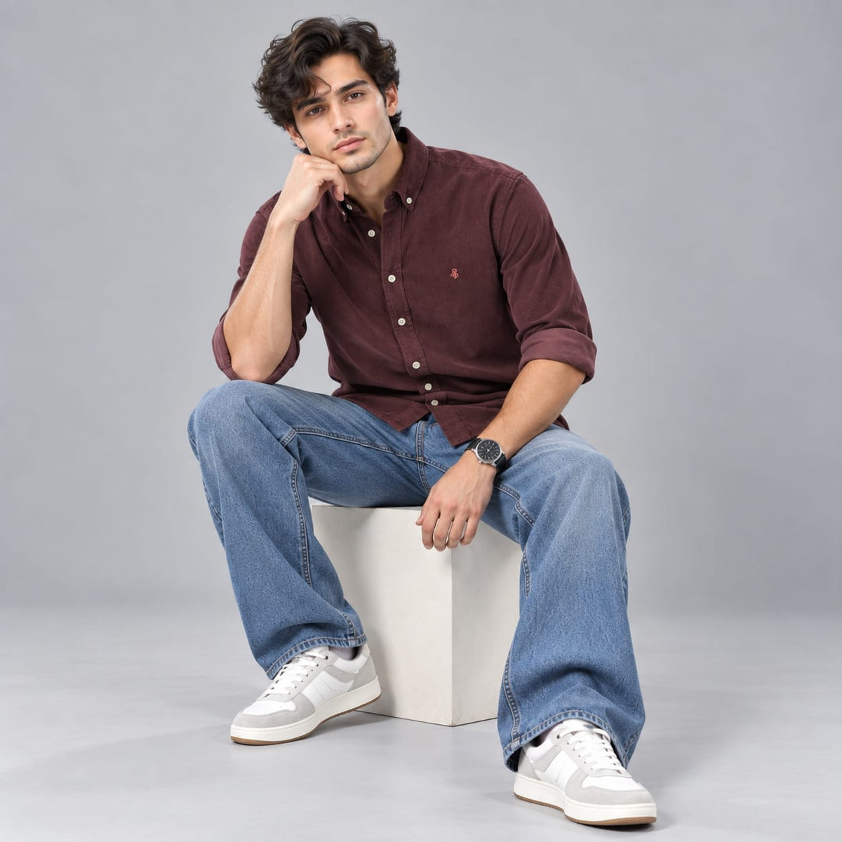 BE18 Signature Corduroy Shirt - BE18 men's shirt