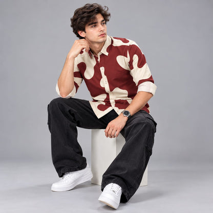 Fancy Corduroy Multi Colour Shirt - BE18 men's shirt