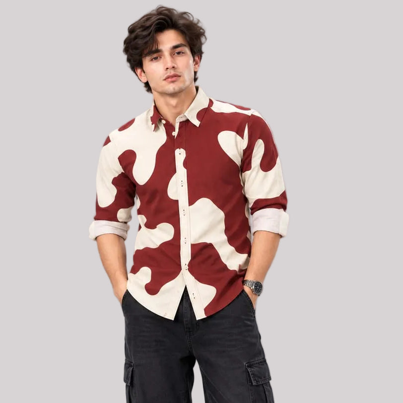 Fancy Corduroy Multi Colour Shirt - BE18 men's shirt