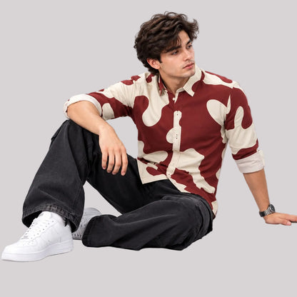 Fancy Corduroy Multi Colour Shirt - BE18 men's shirt
