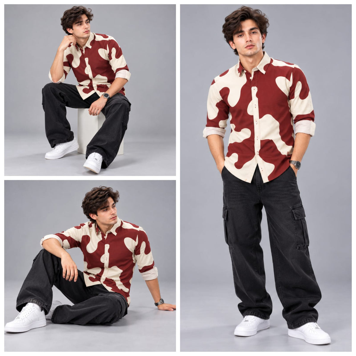 Fancy Corduroy Multi Colour Shirt - BE18 men's shirt