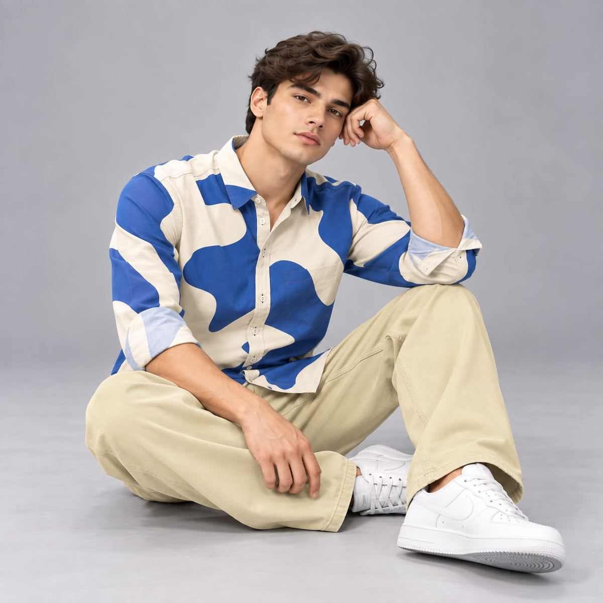 Fancy Corduroy Multi Colour Shirt - BE18 men's shirt