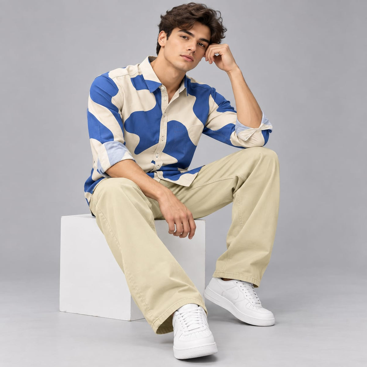 Fancy Corduroy Multi Colour Shirt - BE18 men's shirt
