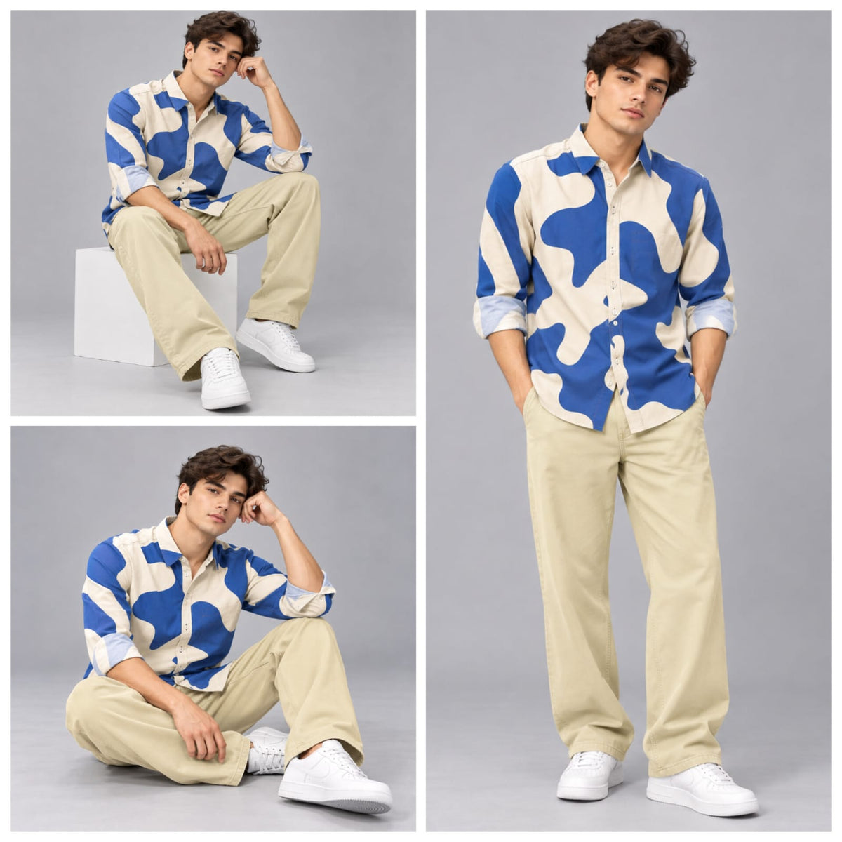 Fancy Corduroy Multi Colour Shirt - BE18 men's shirt