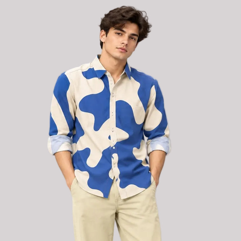 Fancy Corduroy Multi Colour Shirt - BE18 men's shirt