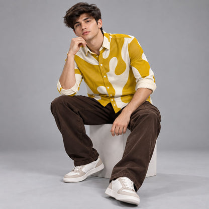 Fancy Corduroy Multi Colour Shirt - BE18 men's shirt