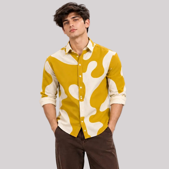 Fancy Corduroy Multi Colour Shirt - BE18 men's shirt