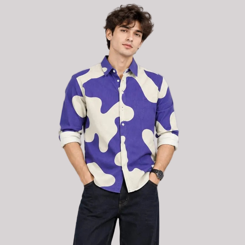 Fancy Corduroy Multi Colour Shirt - BE18 men's shirt